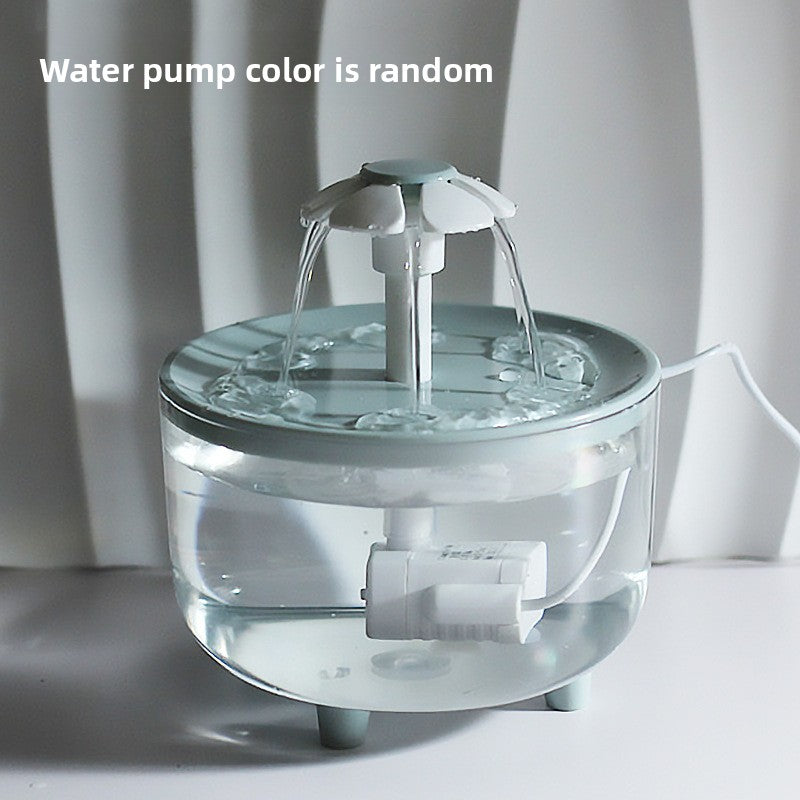 Fuente de agua USB para gatos con diseño de flor | GATOKOOL