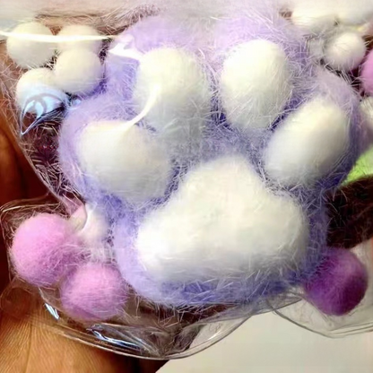 Squishy sensorial de patita de gato transparente | GATOKOOL