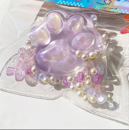 Squishy sensorial de patita de gato transparente | GATOKOOL