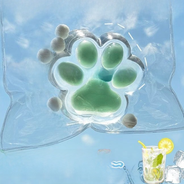 Squishy sensorial de patita de gato transparente | GATOKOOL