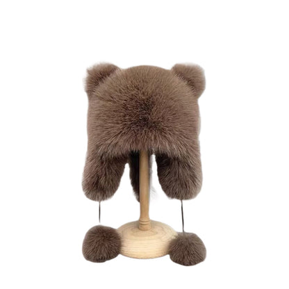 Gorro de pelo sintético con orejas de gato | GATOKOOL