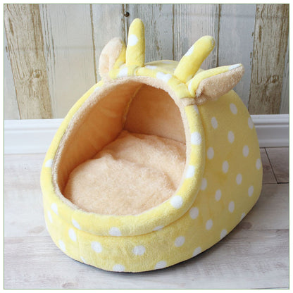 Cama casita para gatos con estampados | GATOKOOL