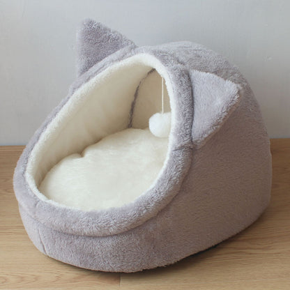Cama casita para gatos con estampados | GATOKOOL