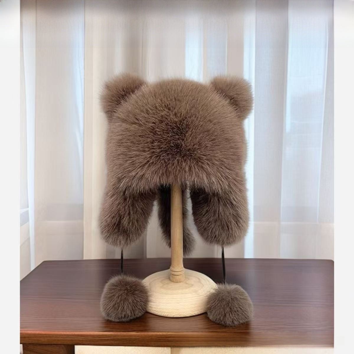 Gorro de pelo sintético con orejas de gato | GATOKOOL