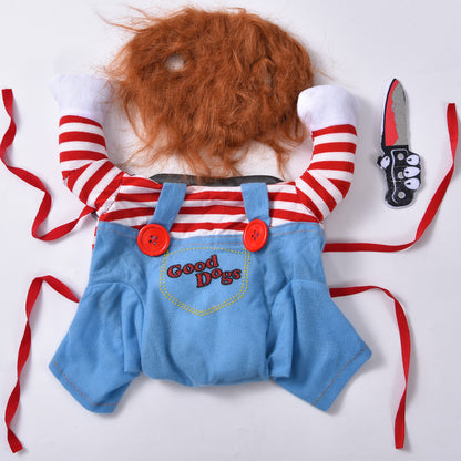 Disfraz de Halloween para gatos con cuchillo de atrezo | GATOKOOL