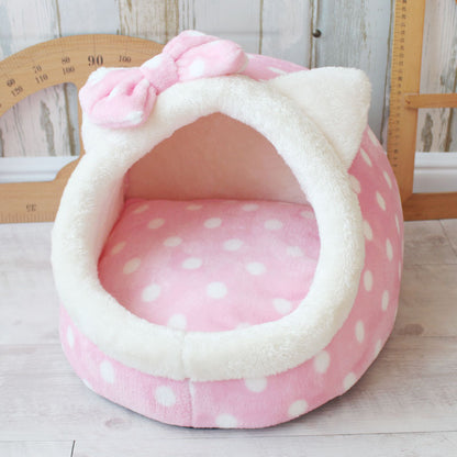 Cama casita para gatos con estampados | GATOKOOL