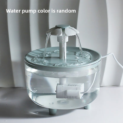 Fuente de agua USB para gatos con diseño de flor | GATOKOOL