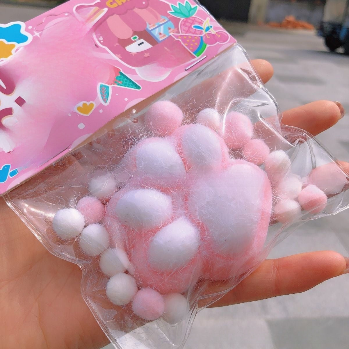 Squishy sensorial de patita de gato transparente | GATOKOOL