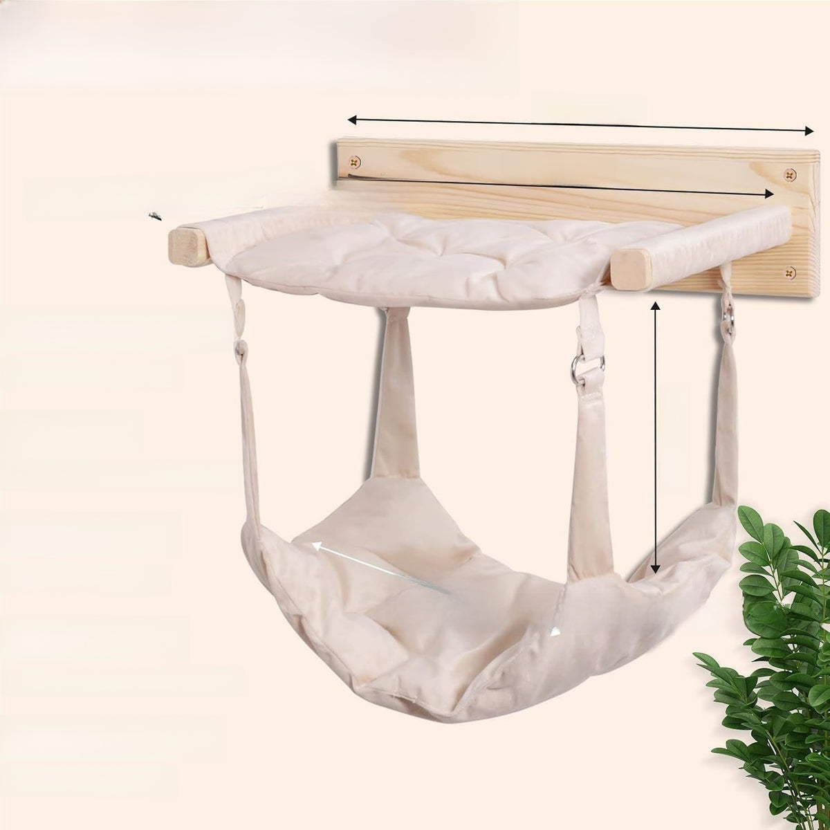 Cama para gatos de madera con hamaca | GATOKOOL