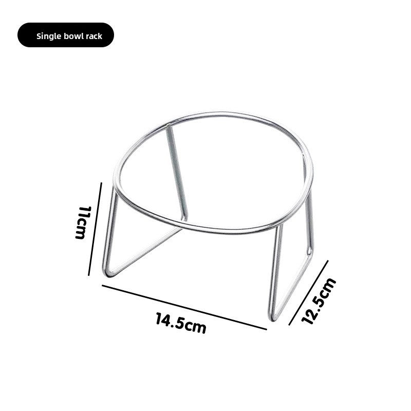 Cuenco de acero inoxidable para gatos con soporte opcional | GATOKOOL