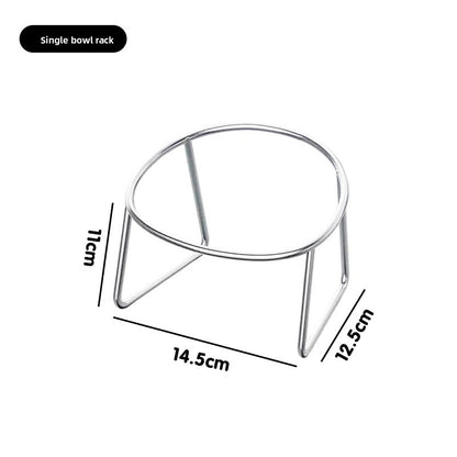 Cuenco de acero inoxidable para gatos con soporte opcional | GATOKOOL