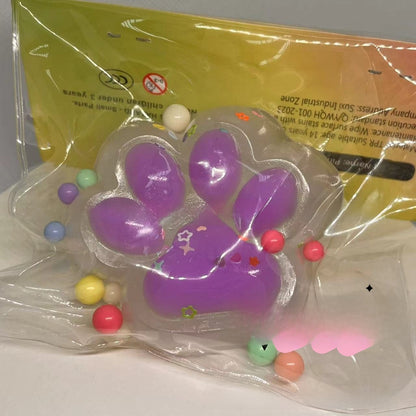 Squishy sensorial de patita de gato transparente | GATOKOOL