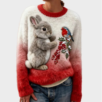 Sudadera de mujer con estampado de gato efecto 3D | GATOKOOL