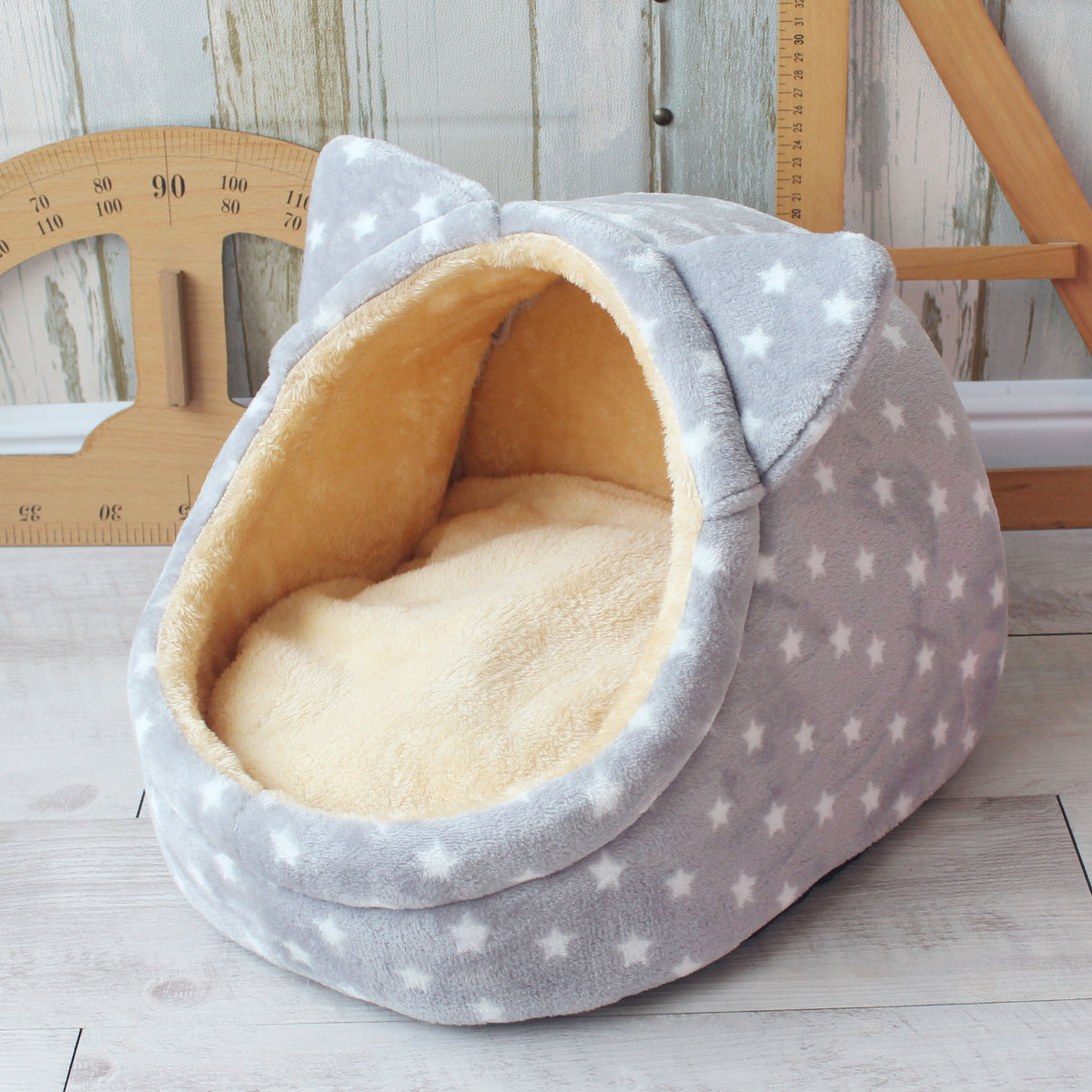 Cama casita para gatos con estampados | GATOKOOL