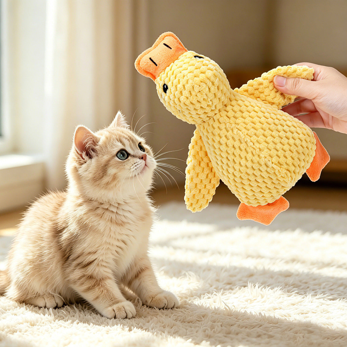 Juguetes de peluche para gatos: pato, pájaro y ratón | GATOKOOL