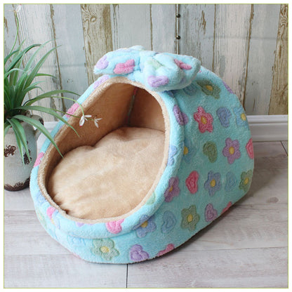Cama casita para gatos con estampados | GATOKOOL
