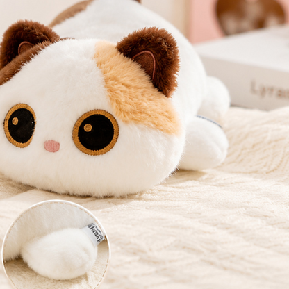 Gato de peluche tumbado de 22 cm | GATOKOOL