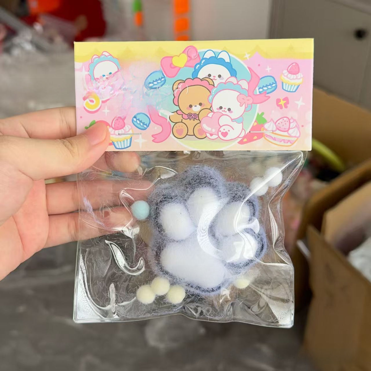 Squishy de gel con forma de patita de gato de 7 o 12 cm | GATOKOOL