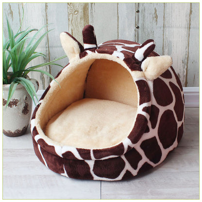 Cama casita para gatos con estampados | GATOKOOL