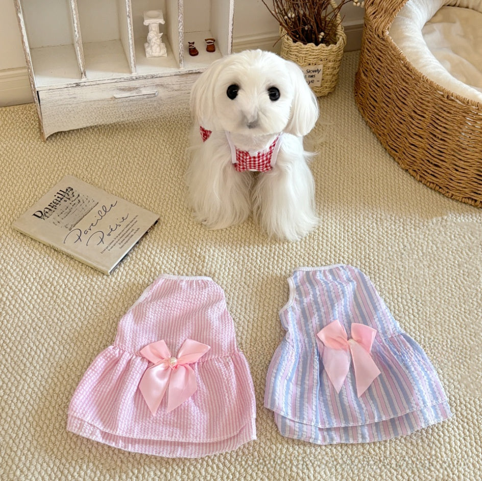 Vestido para gatos con cuadros y rayas | GATOKOOL