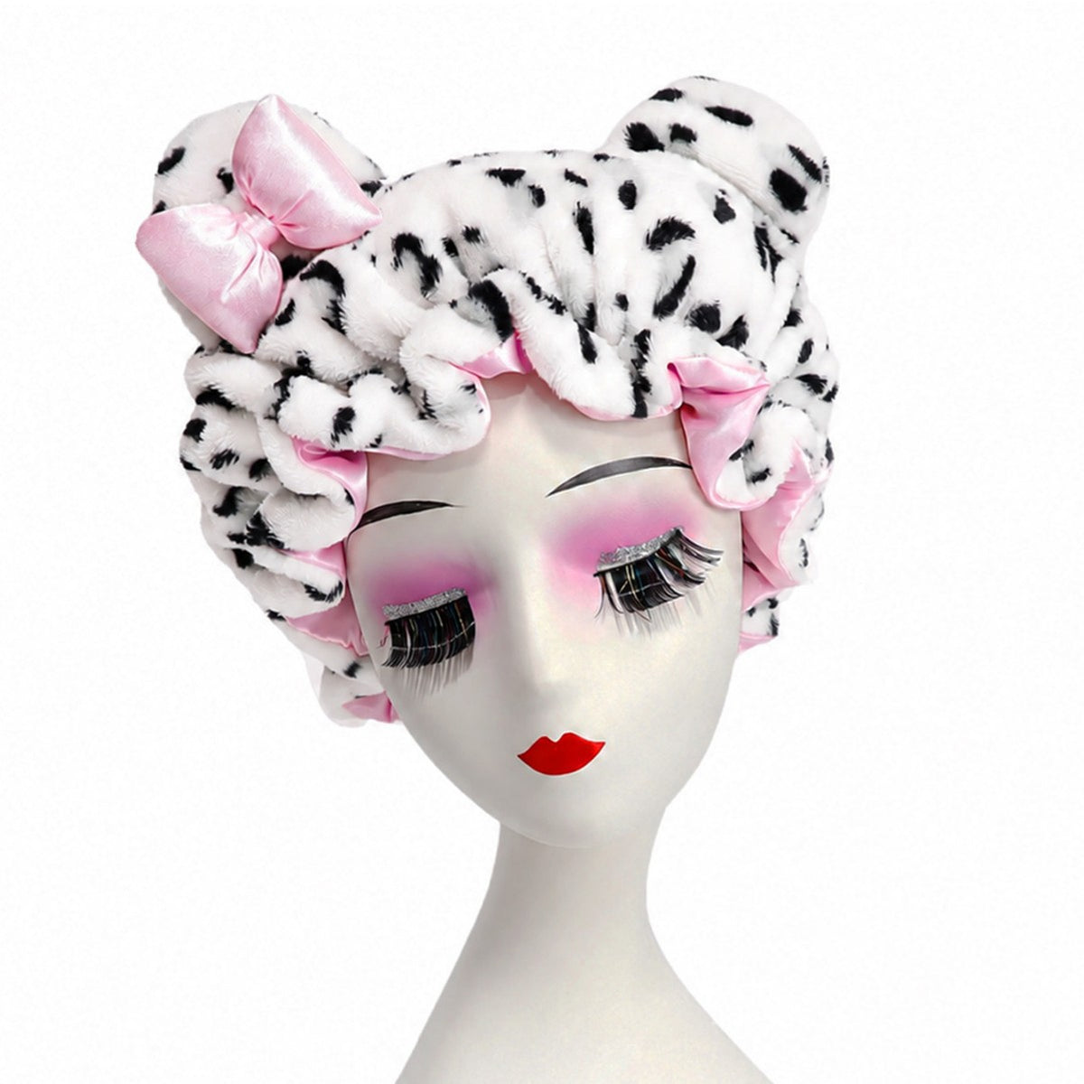 Gorro de peluche con orejas de gato y estampado leopardo | GATOKOOL