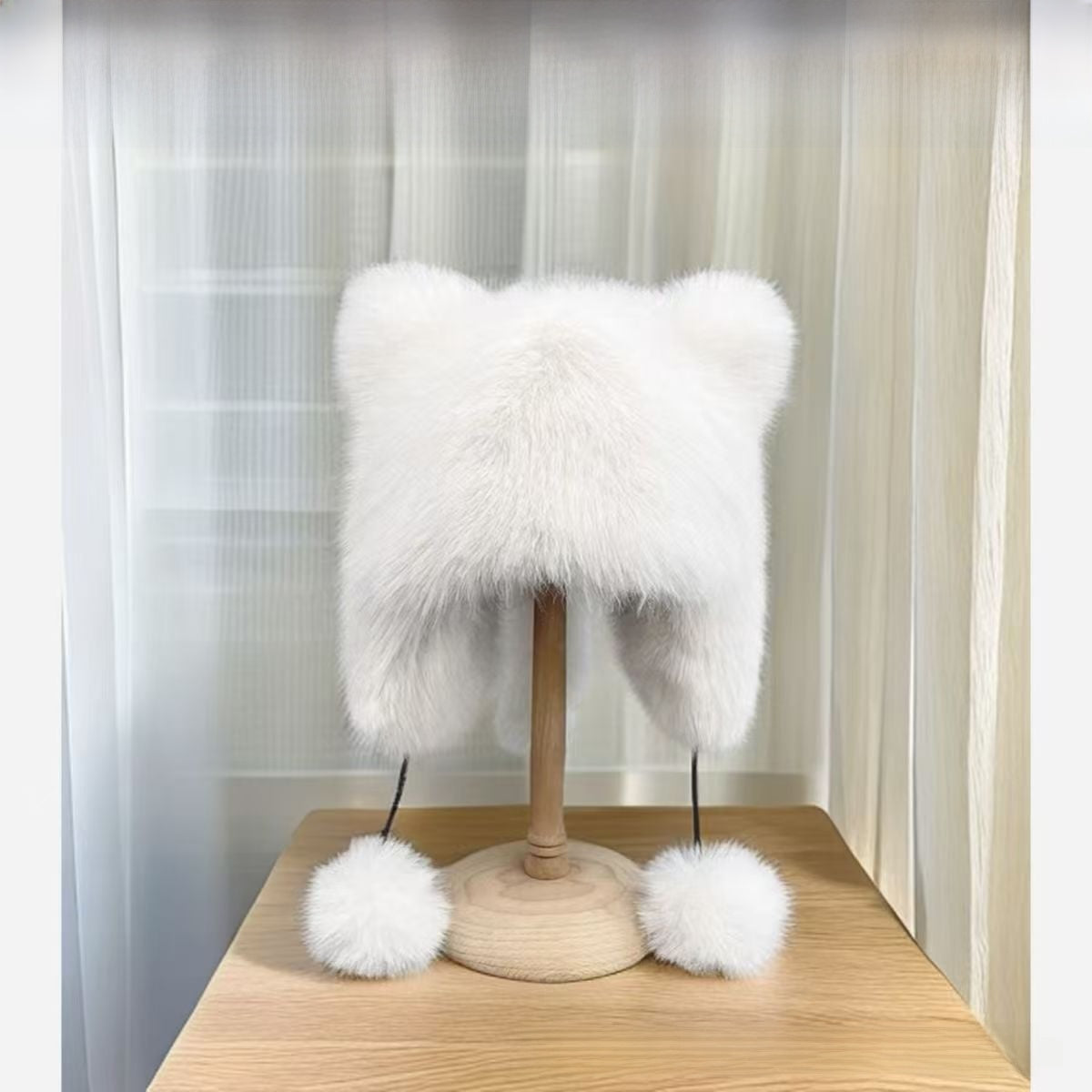 Gorro de pelo sintético con orejas de gato | GATOKOOL