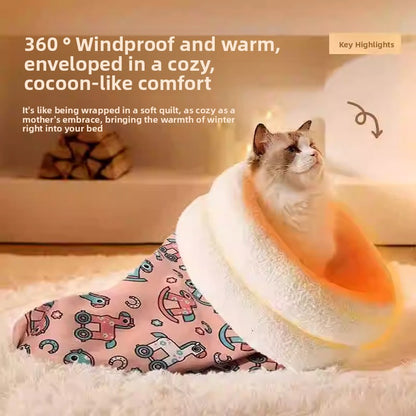 Cama cueva para gatos con interior afelpado | GATOKOOL