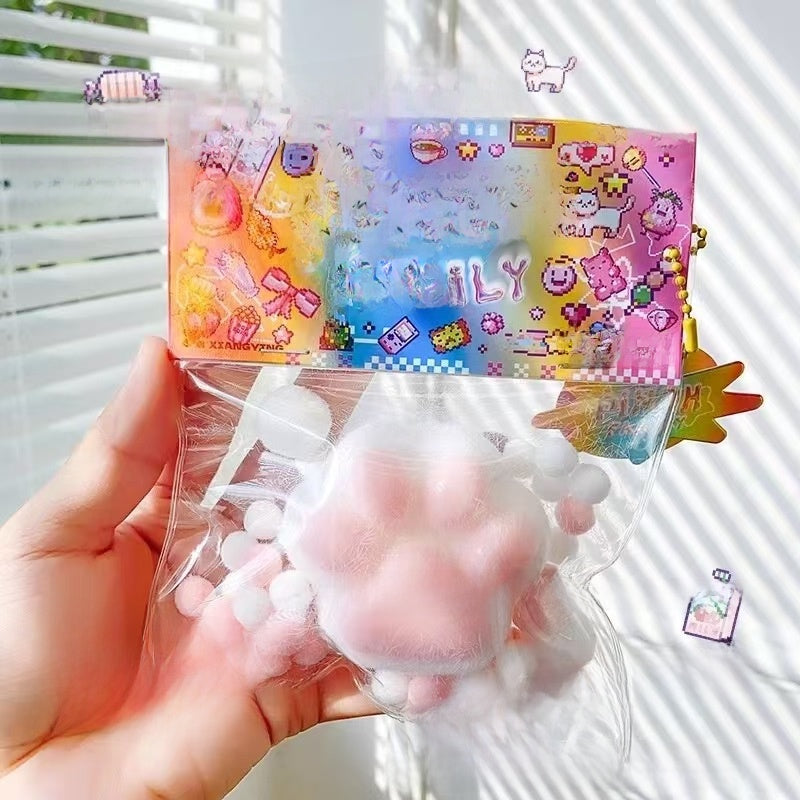 Squishy de gel con forma de patita de gato de 7 o 12 cm | GATOKOOL