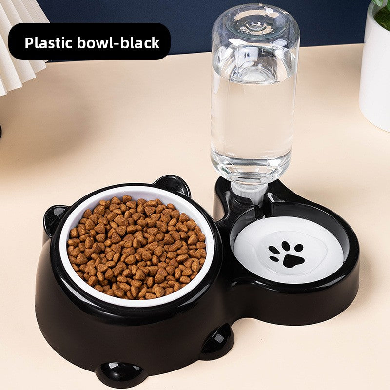 Comedero y bebedero para gatos con cuenco inclinado | GATOKOOL