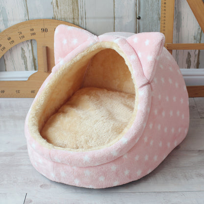 Cama casita para gatos con estampados | GATOKOOL