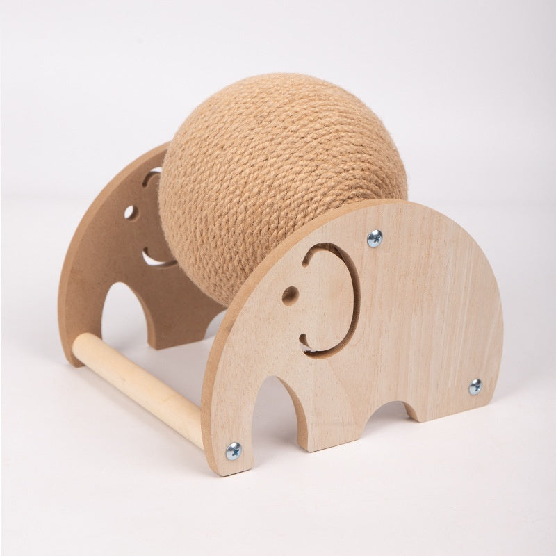 Rascador para gatos con pelota y base decorativa | GATOKOOL
