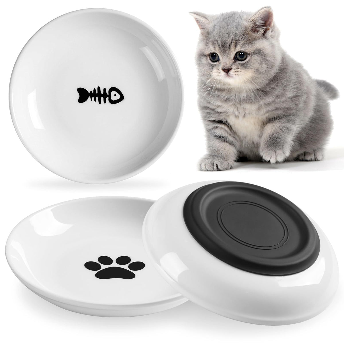 Plato de cerámica para gatos de 15 cm | GATOKOOL