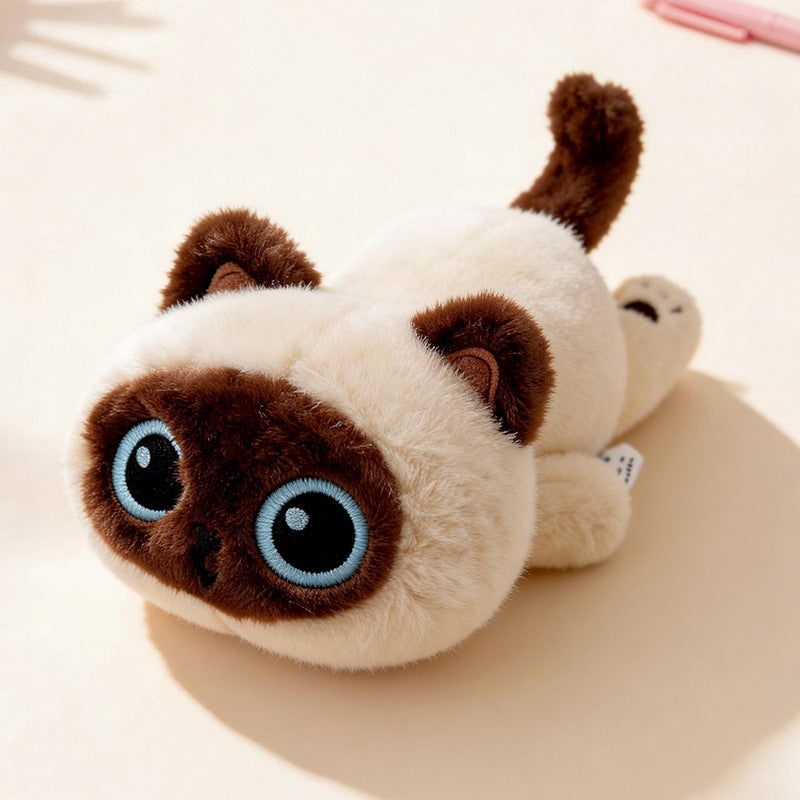 Gato de peluche tumbado de 22 cm | GATOKOOL