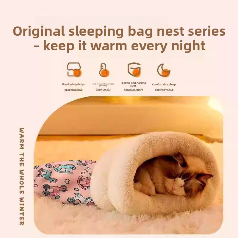 Cama cueva para gatos con interior afelpado | GATOKOOL