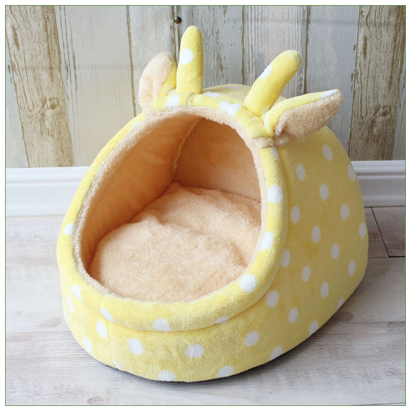 Cama casita para gatos con estampados | GATOKOOL