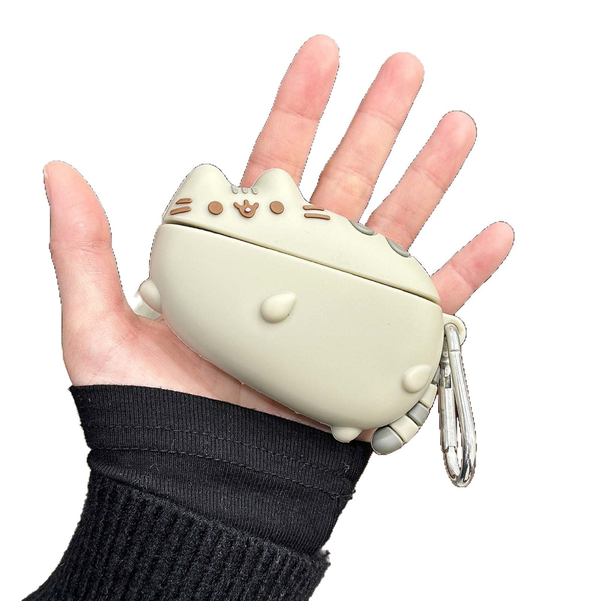 Funda para AirPods con gato y mosquetón | GATOKOOL