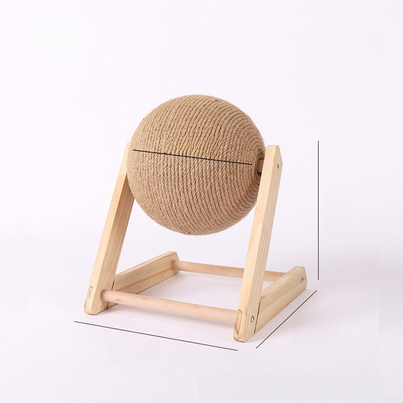 Rascador para gatos con pelota y base decorativa | GATOKOOL