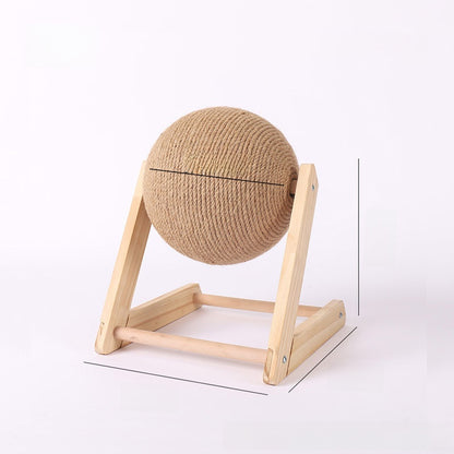 Rascador para gatos con pelota y base decorativa | GATOKOOL