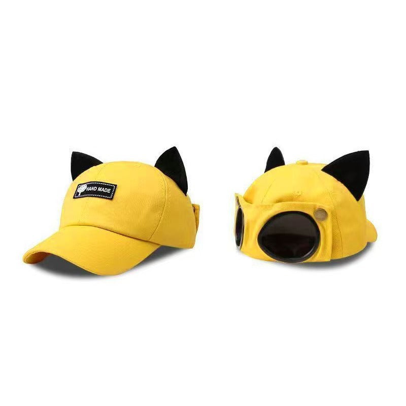 Gorra de aviador con orejas de gato para adultos | GATOKOOL
