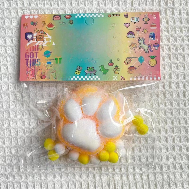 Squishy sensorial de patita de gato transparente | GATOKOOL