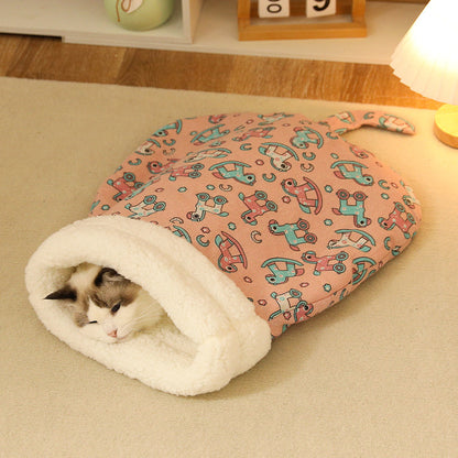 Cama cueva para gatos con interior afelpado | GATOKOOL
