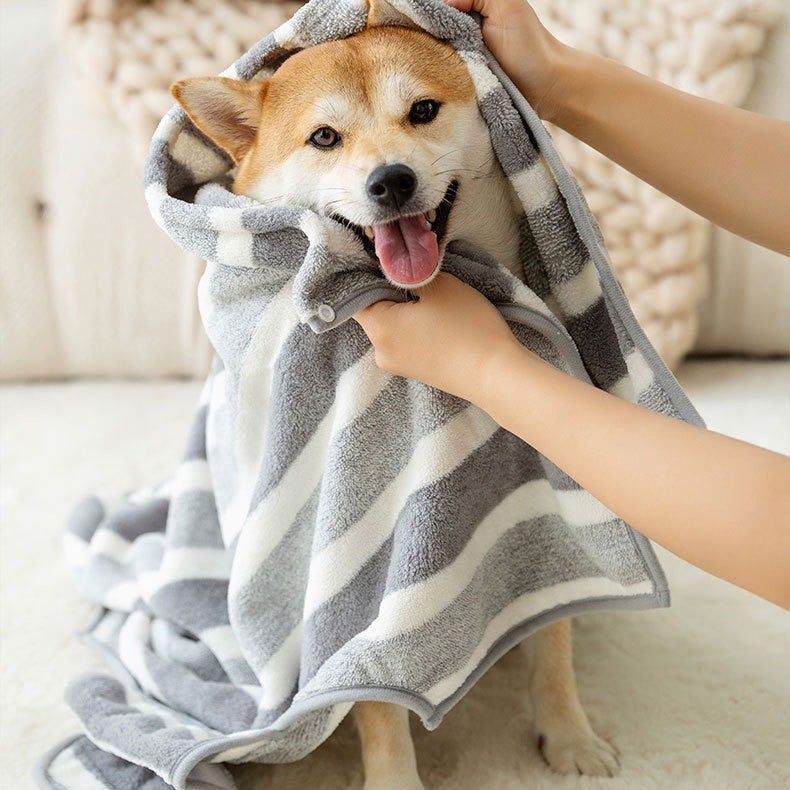 Albornoz para gatos y perros de tejido afelpado | GATOKOOL