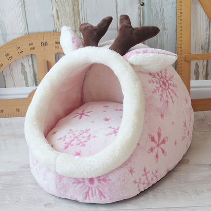 Cama casita para gatos con estampados | GATOKOOL