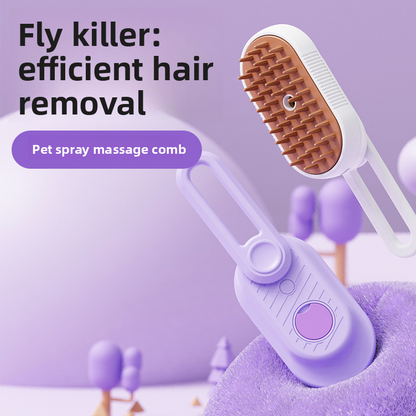 Cepillo para gatos con pulverizador y cabezal giratorio | GATOKOOL
