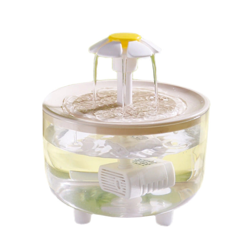 Fuente de agua USB para gatos con diseño de flor | GATOKOOL