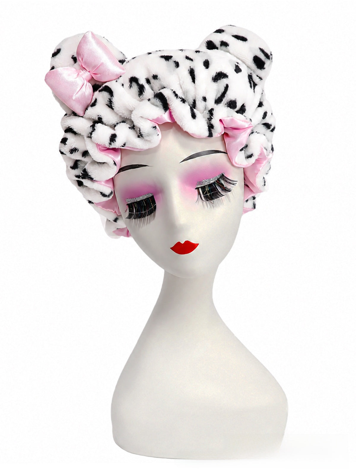Gorro de peluche con orejas de gato y estampado leopardo | GATOKOOL