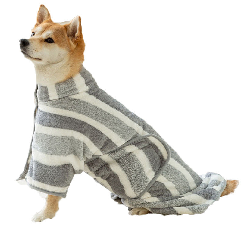 Albornoz para gatos y perros de tejido afelpado | GATOKOOL