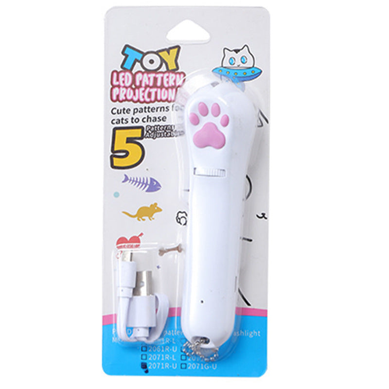 Puntero láser USB para gatos con luz UV y llavero | GATOKOOL