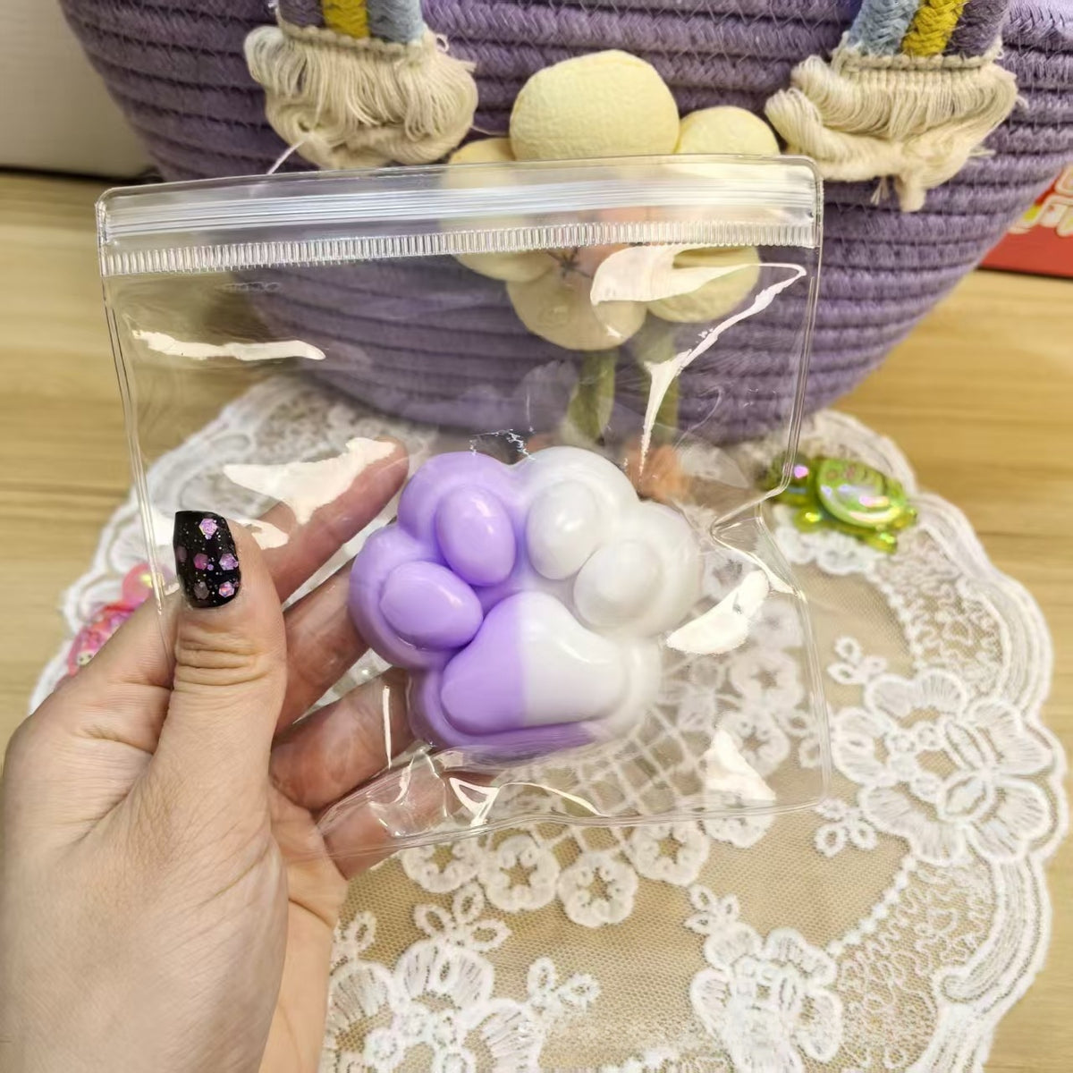 Squishy de gel con forma de patita de gato de 7 o 12 cm | GATOKOOL