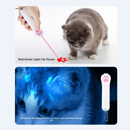 Puntero láser USB para gatos con luz UV y llavero | GATOKOOL